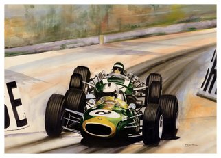 Steve Jones: 'Monaco   66', 2015 Other Painting, Sports.   Gouache Painting  ...