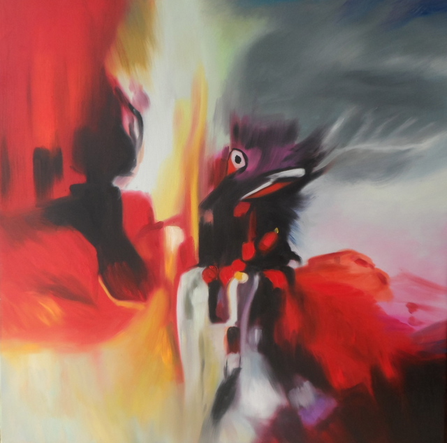 Sophie Clabaux  'In The Eye', created in 2015, Original Painting Oil.