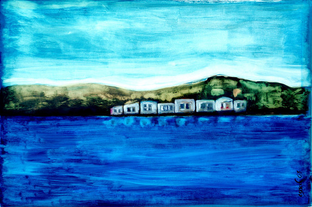 Ozgul Tuzcu  'Mediterranean I', created in 2008, Original Painting Oil.