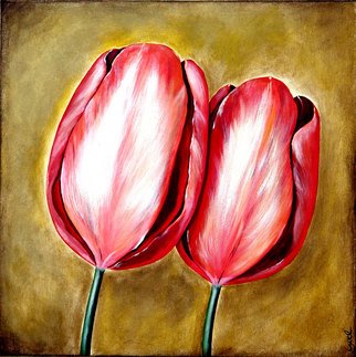 Artist: Ozgul Tuzcu - Title: Tulips II - Medium: Acrylic Painting - Year: 2006