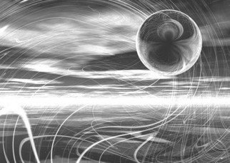 Elio Pastore: 'The cristal planet', 2009 Digital Art, Cosmic. Laser engraving on aluminium cm. 66x47, mounted on black plexiglass cm. 80x60...
