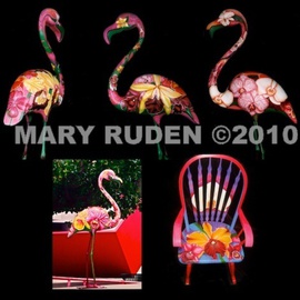 Mary Ruden: 'Sculptures', 2007 Other Sculpture, nature. Artist Description:  Flamingos in Paradise Outdoor Sculpture Project: 2002- 2007, Miami Beach, FL ...