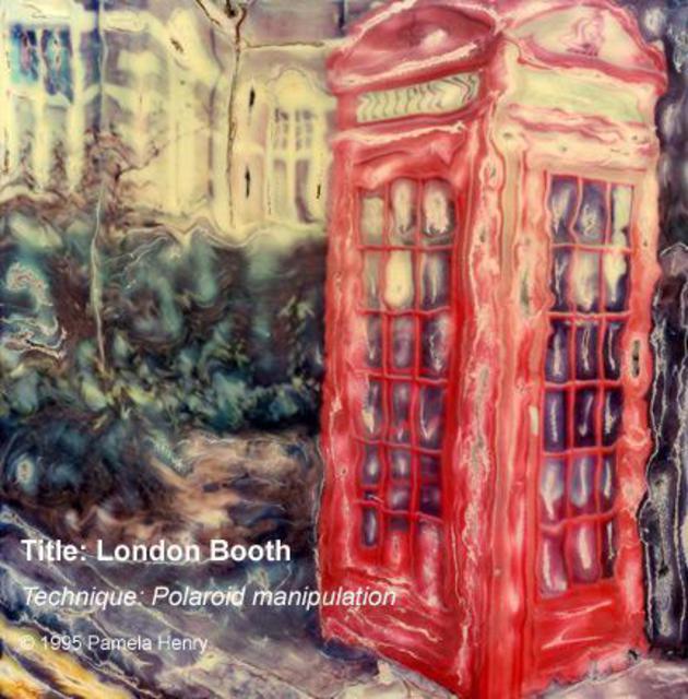 Artist Pamela Henry. 'London Booth' Artwork Image, Created in 1995, Original Photography Black and White. #art #artist