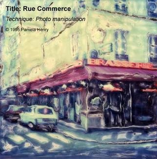 Pamela Henry: 'Rue Commerce', 1995 Polaroid Photograph, Urban. Polaroid manipulation. Signed, archival photo lustre giclee print. ...