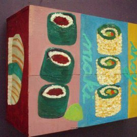 sushi on wine box By Patrice Tullai