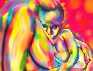 Patrick Enumah: 'mother nature', 2013 Digital Art, Love. A mother s love for her child knows no bounds...