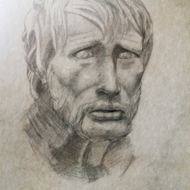 Paul Anton: 'Sketch 03', 2012 Pencil Drawing, Portrait. Artist Description:     Sketch I made as a student.    ...