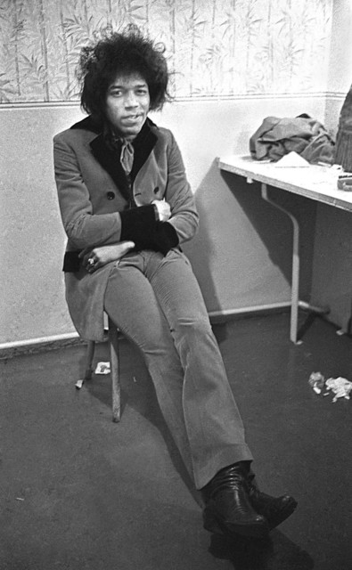 Artist Paul Berriff. 'Jimi Hendrix Backstage' Artwork Image, Created in 1967, Original Digital Art. #art #artist