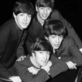 Paul Berriff Artwork The Beatles The Fab Four, 1963 Black and White Photograph, Music