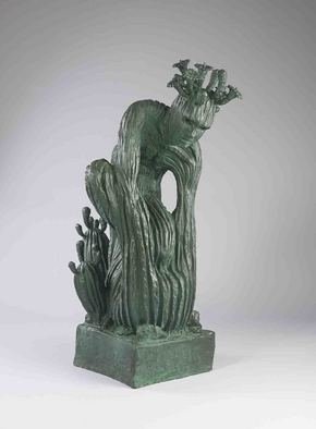 Artist: Paul Orzech - Title: Cactus Man four feet  - Medium: Bronze Sculpture - Year: 2004
