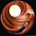 Interior wall lantern carved tropical wood By Pavel Sorokin