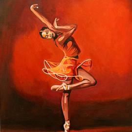 Patrick Hunt: 'Ballet Lady', 2008 Acrylic Painting, Dance. Artist Description:  Original Acrylic on Canvas ...