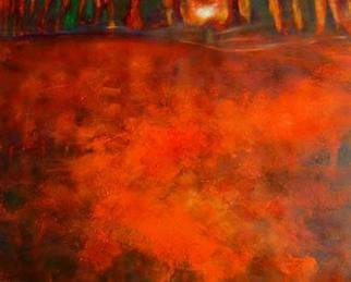 Eduardo Carqueijeiro: 'narciso', 2005 Acrylic Painting, Abstract Landscape.   narciso is a red intense painting about vanity.   ...