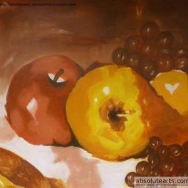 Peter Odeh: 'DESSERT', 2010 Acrylic Painting, Still Life. Artist Description:  This Painting is a collection of fruits usually taken after mills.       ...