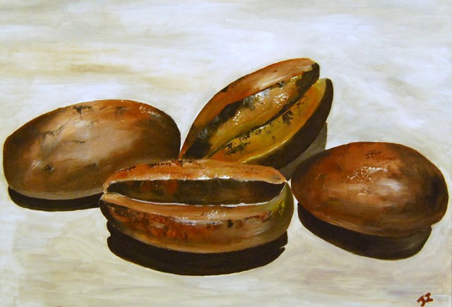 Artist James Emerson. 'Coffee Beans' Artwork Image, Created in 2012, Original Painting Oil. #art #artist