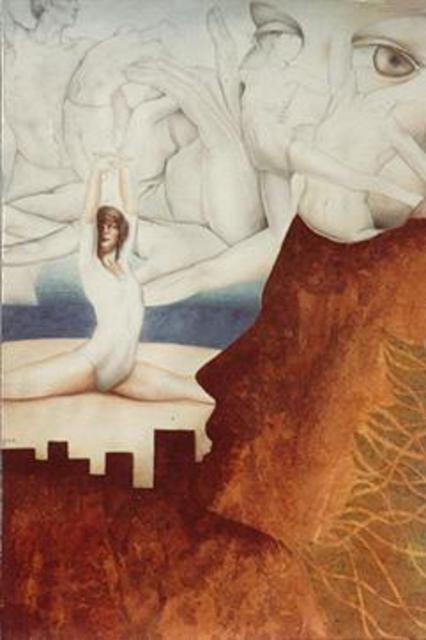 Artist Philip Hallawell. 'The Arts VI  Dance' Artwork Image, Created in 1981, Original Illustration. #art #artist