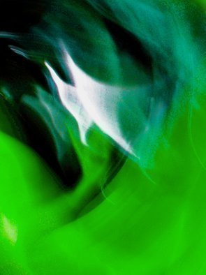 C. A. Hoffman: 'Green Sailing in Space', 2009 Color Photograph, Abstract. 