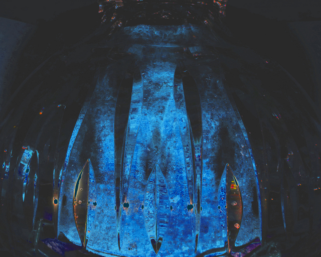 Artist C. A. Hoffman. 'Nexiuums Blue Dome' Artwork Image, Created in 2009, Original Drawing Pencil. #art #artist