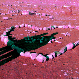 C. A. Hoffman: 'Rock Solid Pink Love', 2009 Color Photograph, Abstract Landscape. 