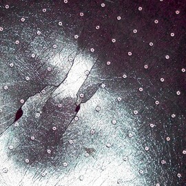 C. A. Hoffman: 'Space Crack II', 2008 Color Photograph, Abstract. Artist Description:  This is a second photo in my series of space cracks.  This galaxy seems to be emerging into the picture.  Everyday items can have a secret life of their own. 10 ...