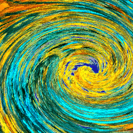 C. A. Hoffman: 'Wormhole Van Gogh Revisited', 2010 Mixed Media, Abstract. Artist Description:  This is an original photo that has been digitally- painted to create an original work of art.                                                              ...