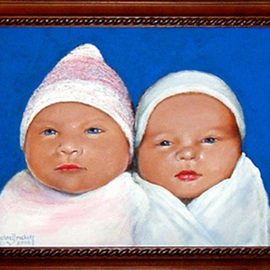 Michael Pickett: 'Babys', 2006 Acrylic Painting, Children. Artist Description:  Commissioned ...