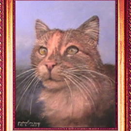 Michael Pickett: 'Kitty', 2011 Acrylic Painting, Cats. Artist Description:   You can learn how to paint this painting yourself. Go to www. pickettonline. com and click on Enter, then click on the YouTube link. Thank You.  ...