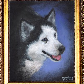 Michael Pickett: 'Siberian Husky, Siska', 2010 Acrylic Painting, Dogs. Artist Description:   You can learn how to paint this painting yourself. Go to www. pickettonline. com and click on Enter, then click on the YouTube link. Thank You. ...
