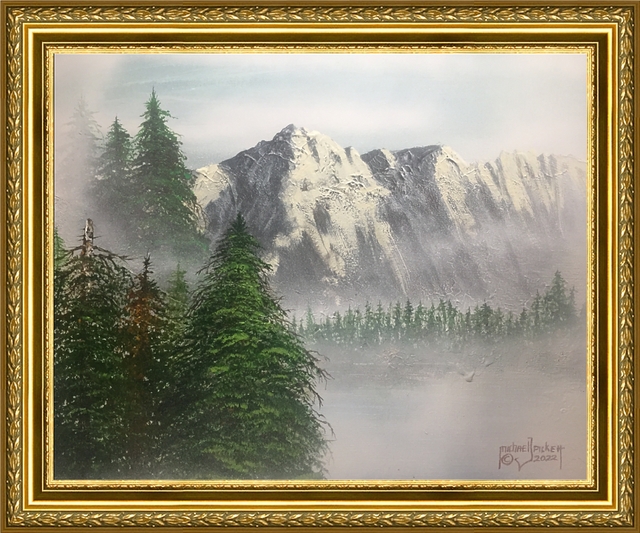 Artist Michael Pickett. 'Snowcapped Mountain Five' Artwork Image, Created in 2022, Original Photography Other. #art #artist