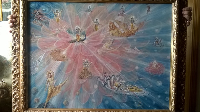 Pietro Di Giovannantonio  'Lord Krishna And His Avatara', created in 2017, Original Painting Oil.