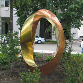 Plamen Yordanov: 'Double Mobius Strip', 2005 Bronze Sculpture, Abstract. Artist Description: Sculpture - Welded Bronz and Copper...