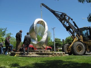Artist: Plamen Yordanov - Title: Double Mobius Strip - Medium: Steel Sculpture - Year: 2005