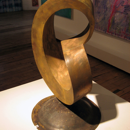 Plamen Yordanov Artwork Right Angle Mobius Strip, 2009 Steel Sculpture, Abstract