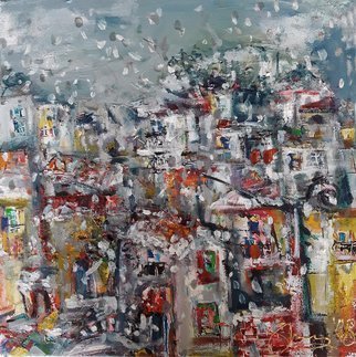 Svetla Andonova: 'old plovdiv 4 2018', 2018 Other, Architecture. Mix painting by Svetla AndonovaA story about one of the most ancient cities, selected as the European Capital of Culture in 2019.Category	Mixed Media paintingSubject	Architecture and cityscapesSubstrate	CanvasMaterials	Print, oil colors on canvasDimensions	37 x 37 x 4 cm  framed    30 x 30 ...