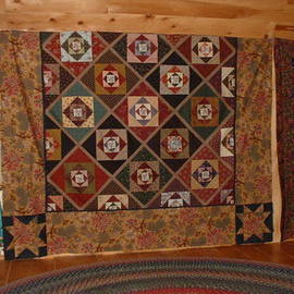 Polly Greene: 'hannahs quilt', 2007 Fiber, Geometric. Artist Description:  Reproduction of an 1850's quilt ...