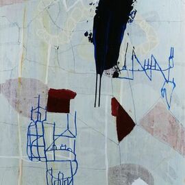 Silvia Poloto: 'mardigras 7', 2021 Mixed Media, Abstract. Artist Description: For all of my expressionistic works, I use a variety of materials and rely on my instincts to bring structure to the paintings with color, texture, composition....