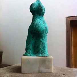 John Paul Dalisay Artwork Fertility series 2, 2015 Clay Sculpture, Abstract Figurative