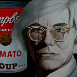 Peter Seminck Artwork Warhol soup, 2012 Oil Painting, People