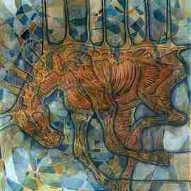 Lubomir Korenko: 'Animal Liberation,Batchery', 2009 Acrylic Painting, Abstract Figurative. Artist Description:  animal liberation, abstract ...