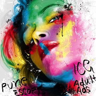 Artist: Puja Nagar - Title: pune escorts - icg adult ads - Medium: Acrylic Painting - Year: 2018