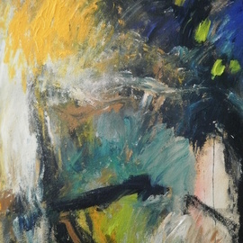 Vladimir Simanovsky: 'Sunny hill', 2010 Mixed Media, Abstract Landscape. Artist Description:    studio work           ...