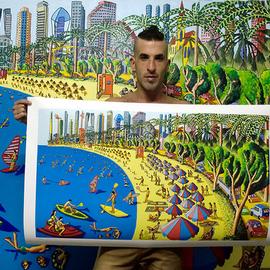 Folk Artist Painters Naife Art, Raphael Perez  Israeli Painter 
