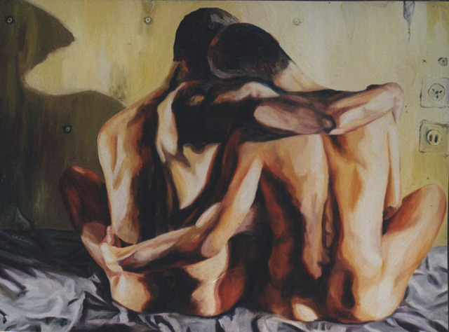 Artist Raphael Perez  Israeli Painter . 'Homoerotic Gay Art Painting Famous Paintings Homosexual ' Artwork Image, Created in 2016, Original Photography Color. #art #artist