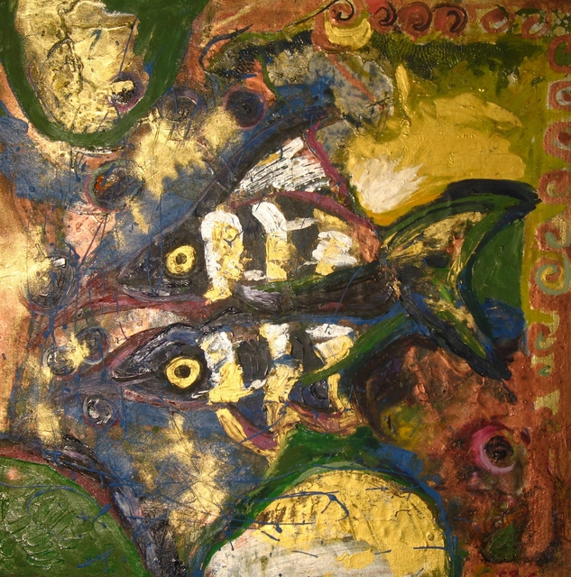 Artist Cirti Raluca. 'Tween Fish' Artwork Image, Created in 2007, Original Painting Oil. #art #artist