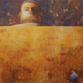 Ram Thorat: 'Enlighten Soul', 2011 Acrylic Painting, Spiritual. Artist Description:                Indian contemporary art, spiritual art, Enlighten Buddhapainting on Buddhism                ...