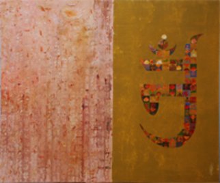 Artist: Ram Thorat - Title: Jain Om - Medium: Acrylic Painting - Year: 2011