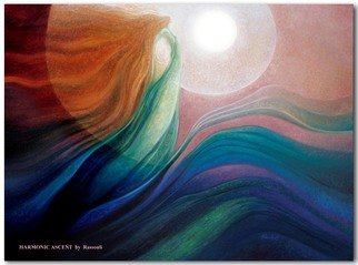 Artist: Freydoon Rassouli - Title: harmonic ascend - Medium: Oil Painting - Year: 2000