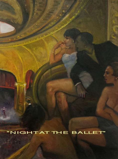 Ron Anderson  'Night At The Ballet', created in 2015, Original Painting Oil.