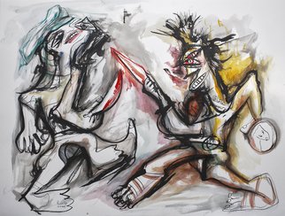 Raul Canestro Caballero: 'ALEXANDER IIII', 2015 Ink Painting, Abstract Figurative. Painting Ink on paper Arches 300 g/ m2                                                             ...