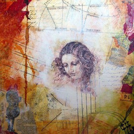 Renee Reiko Campbell: 'Arc', 2008 Acrylic Painting, Other. Artist Description:           Original mixed media on canvas.                   ...